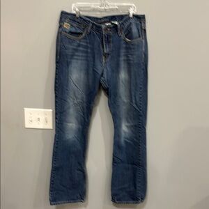 Cinch Men's Relaxed Fit Dark Blue Jeans